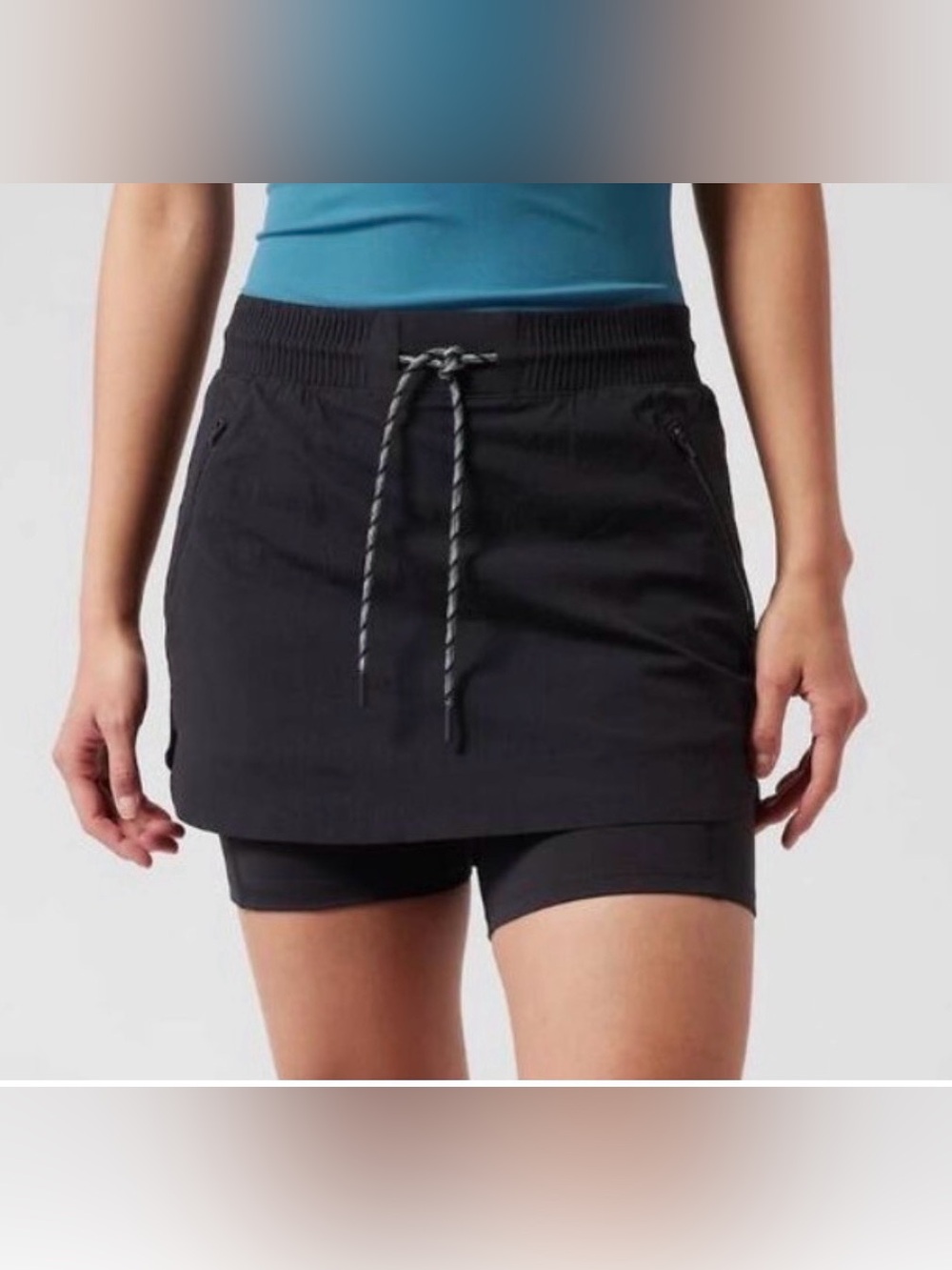 Athleta Trekkie Skort Gorpcore Sporty UPF 50+ Quick-Dry Moisture Wicking Sz 12